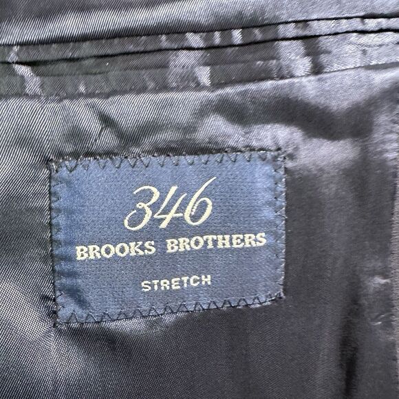 Brooks Brothers 346 Stretch Blazer Sz 43R Sportcoat Suit Jacket 97% Wool - Picture 6 of 7
